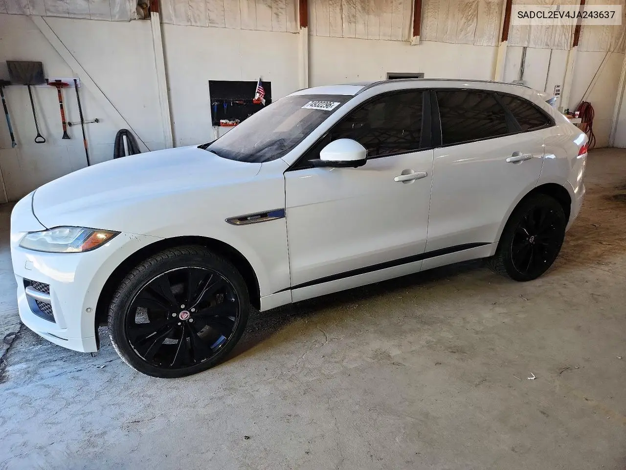 JAGUAR F-PACE 2018, VIN SADCL2EV4JA243637