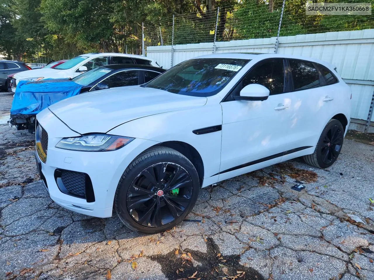 JAGUAR F-PACE 2019, VIN SADCM2FV1KA360668