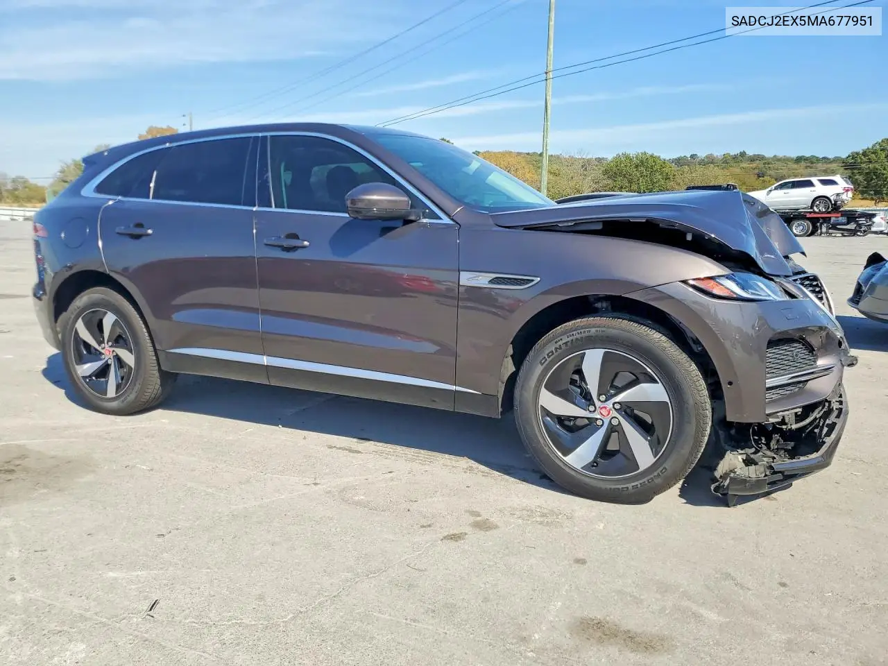 2021 JAGUAR F-PACE VIN SADCJ2EX5MA677951 — фото 4
