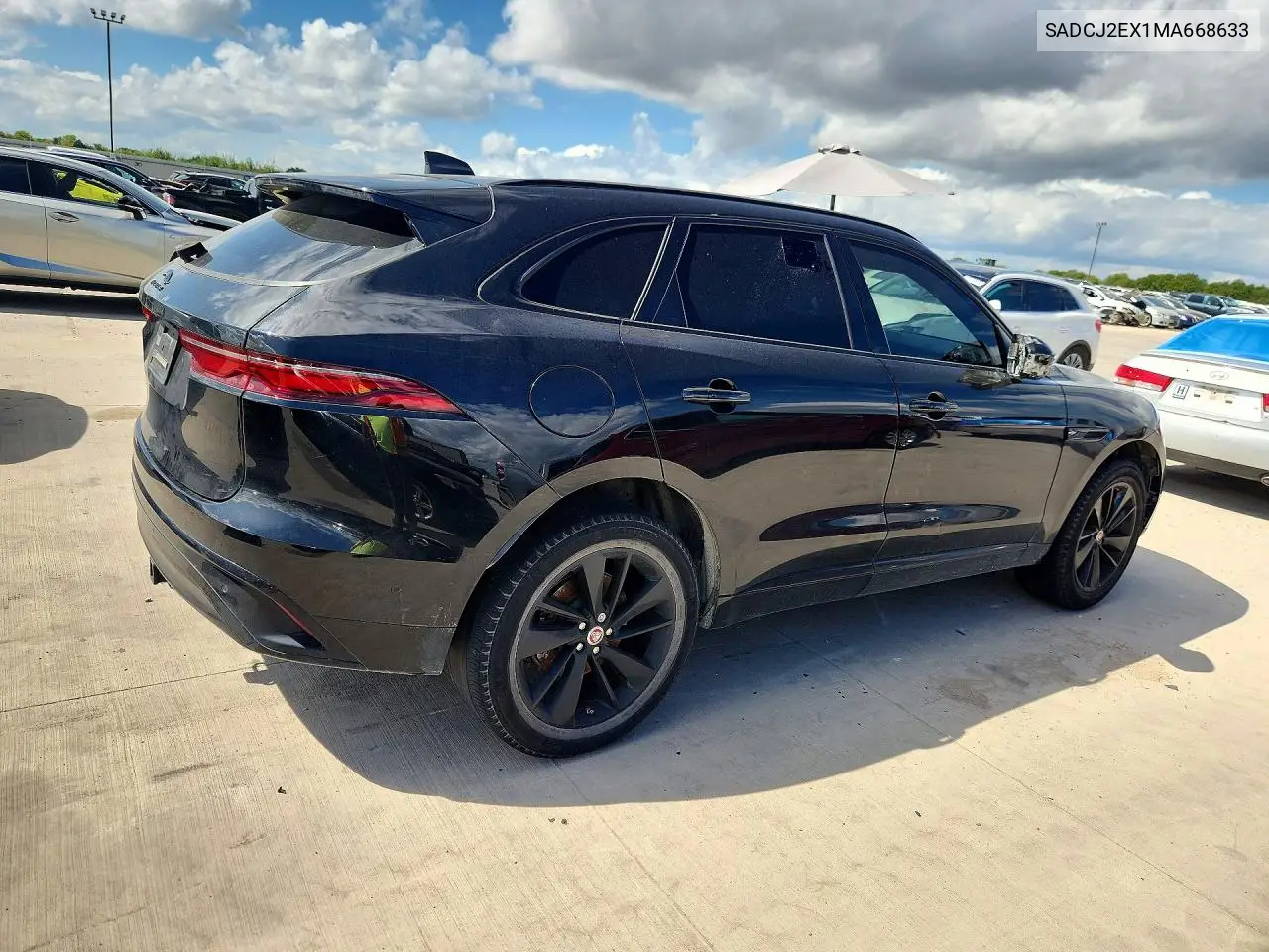 2021 JAGUAR F-PACE VIN SADCJ2EX1MA668633 — фото 3