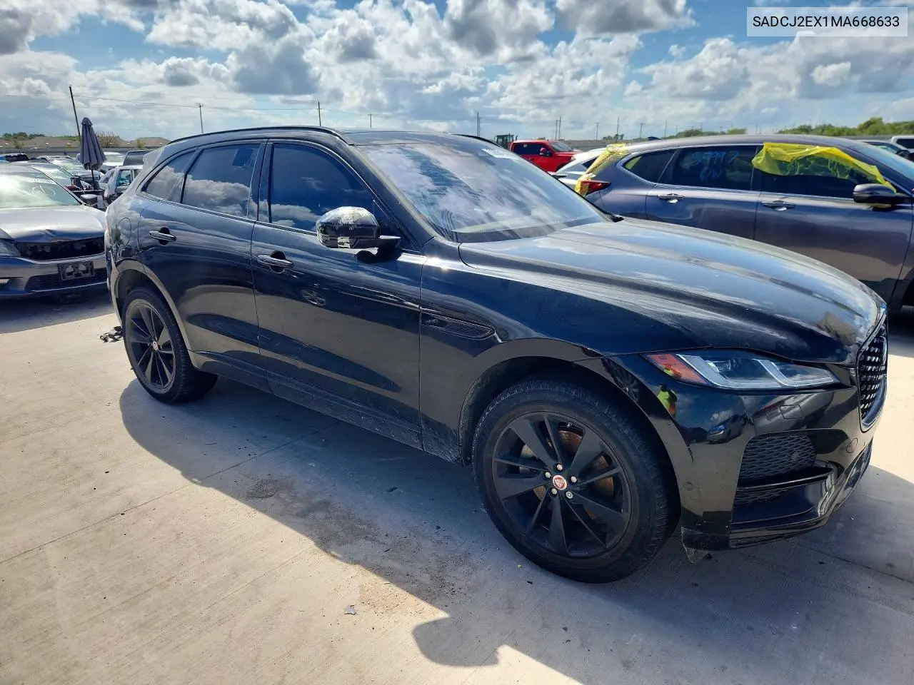 2021 JAGUAR F-PACE VIN SADCJ2EX1MA668633 — фото 4