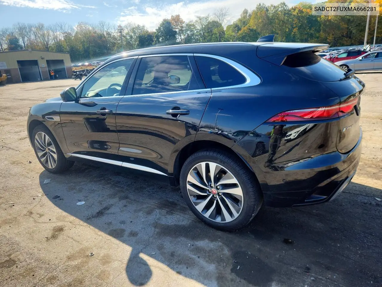 2021 JAGUAR F-PACE VIN SADCT2FUXMA666281 — фото 2