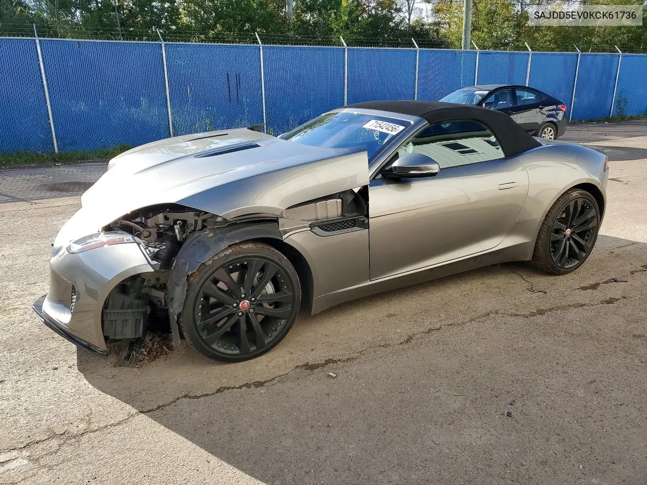 JAGUAR F-TYPE 2019, VIN SAJDD5EV0KCK61736