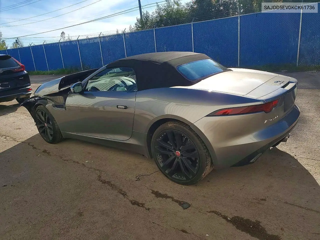 2019 JAGUAR F-TYPE VIN SAJDD5EV0KCK61736 — фото 2