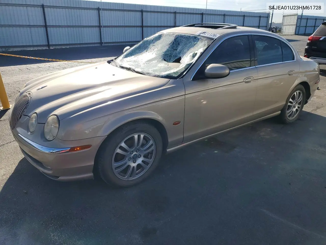 JAGUAR S-TYPE 2003, VIN SAJEA01U23HM61728