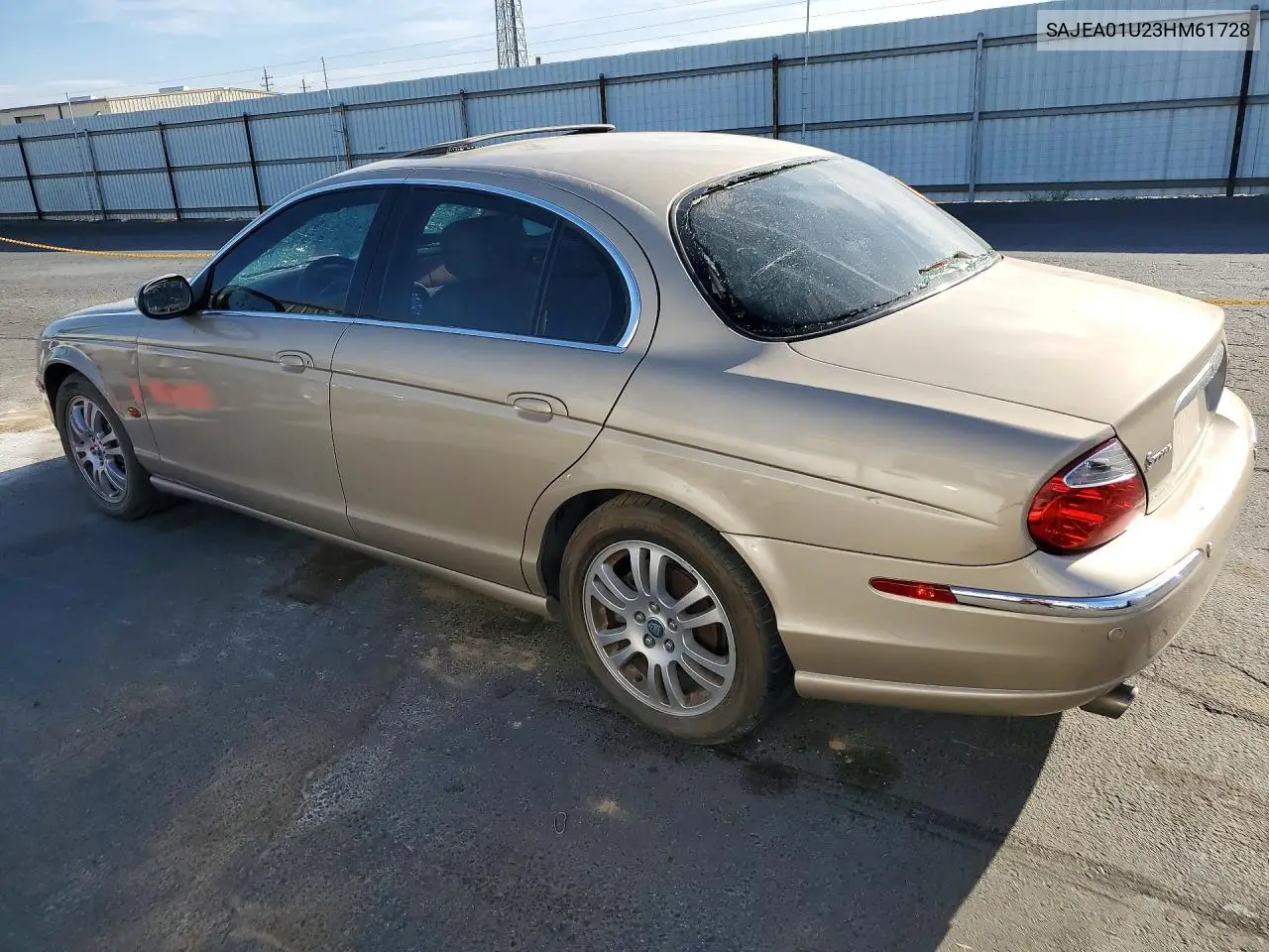 2003 JAGUAR S-TYPE VIN SAJEA01U23HM61728 — фото 2