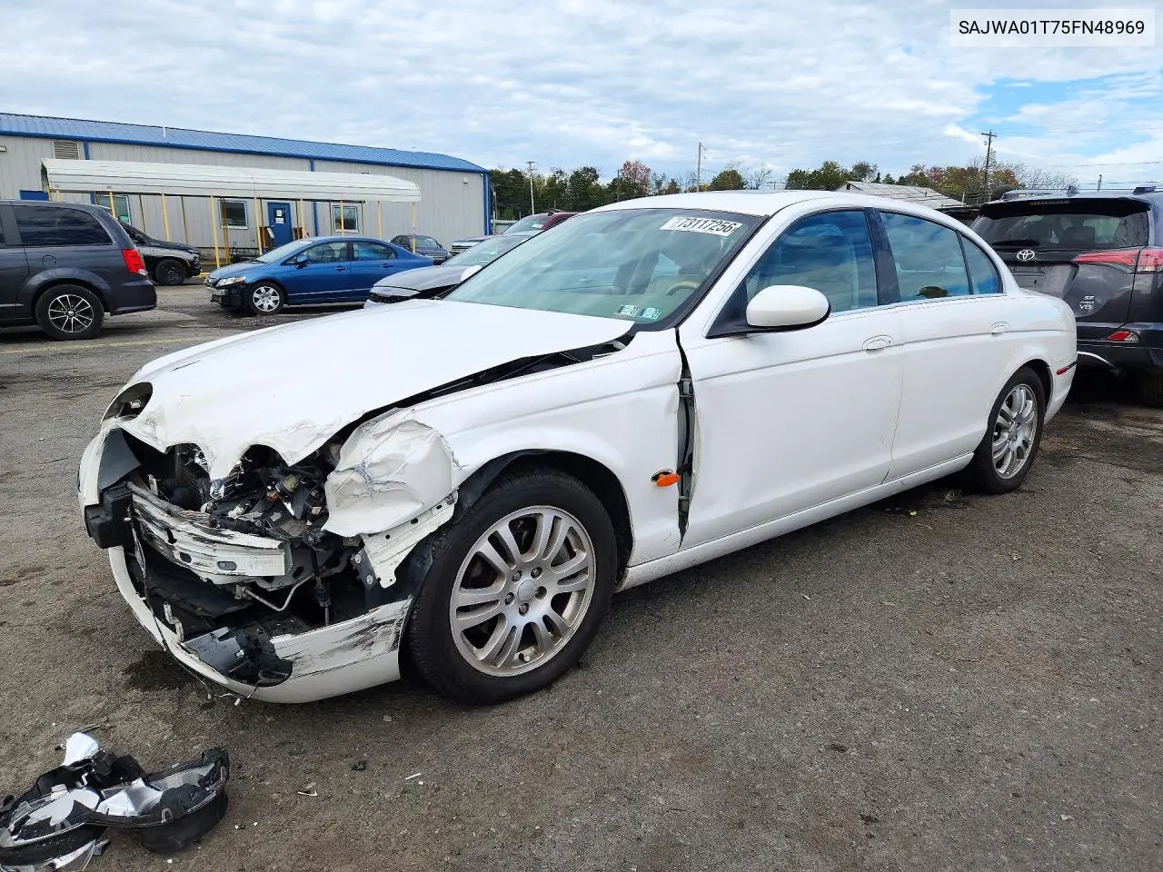 JAGUAR S-TYPE 2005, VIN SAJWA01T75FN48969