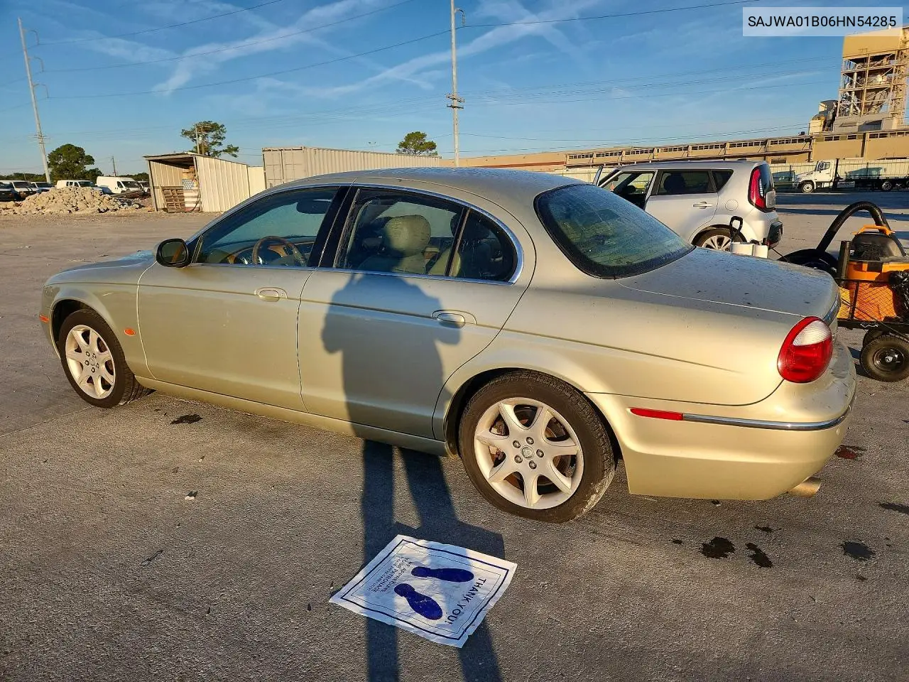 2006 JAGUAR S-TYPE VIN SAJWA01B06HN54285 — фото 2