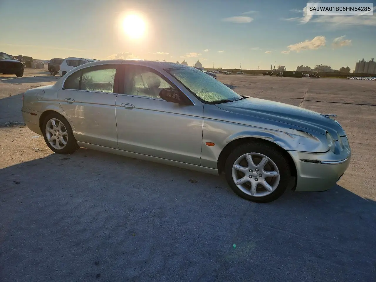 2006 JAGUAR S-TYPE VIN SAJWA01B06HN54285 — фото 4