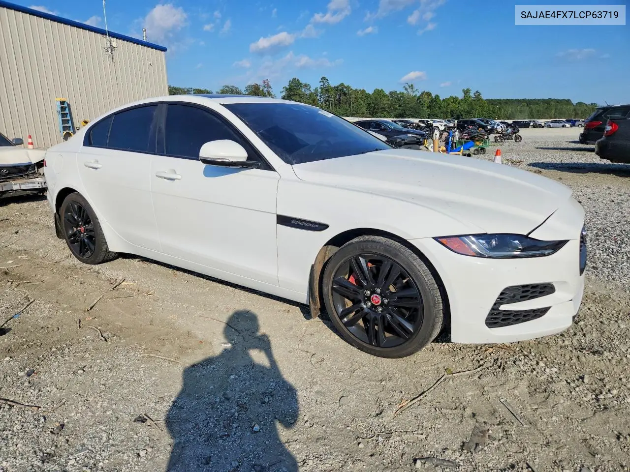 2020 JAGUAR XE VIN SAJAE4FX7LCP63719 — фото 4