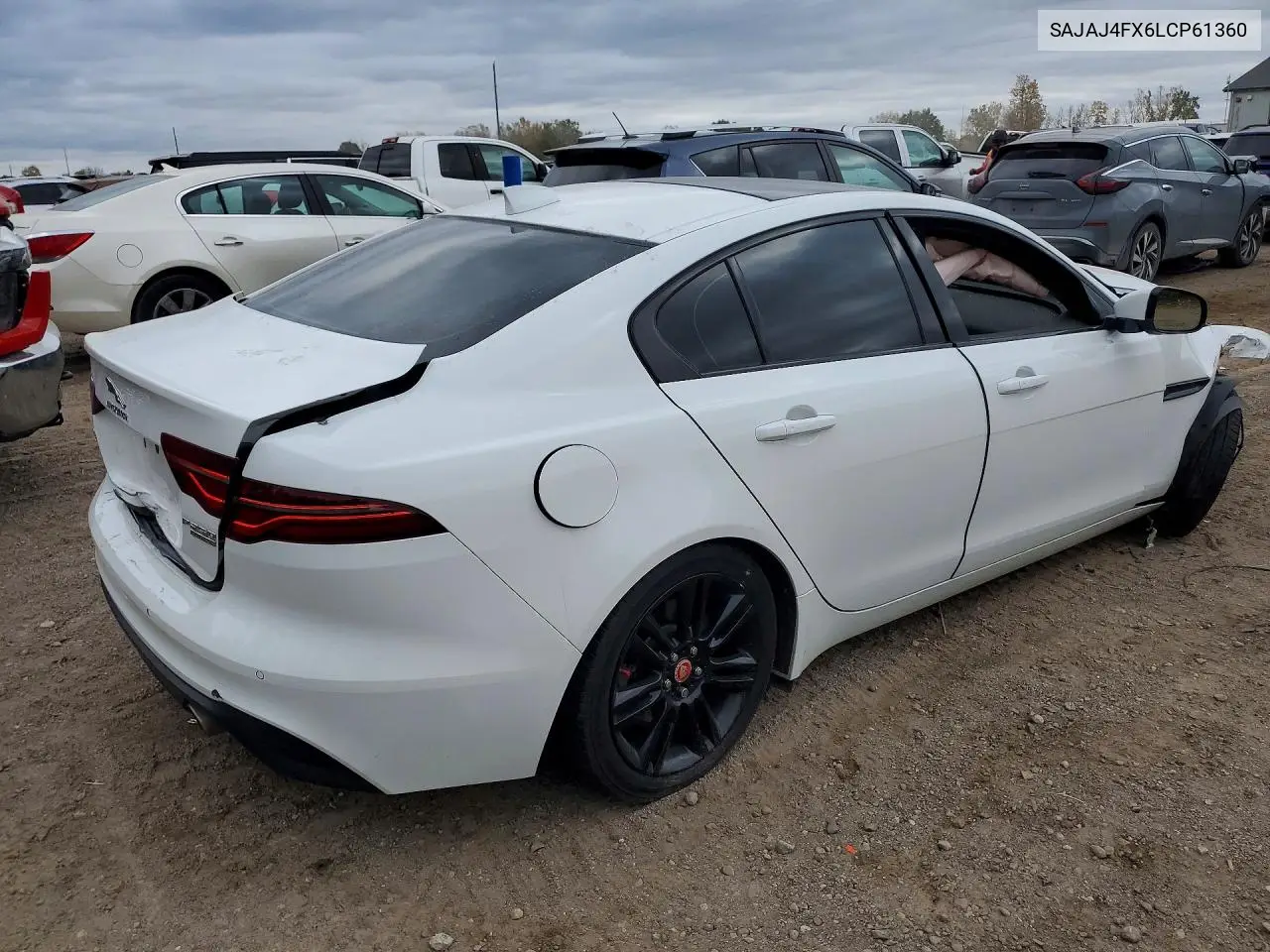 2020 JAGUAR XE VIN SAJAJ4FX6LCP61360 — фото 3