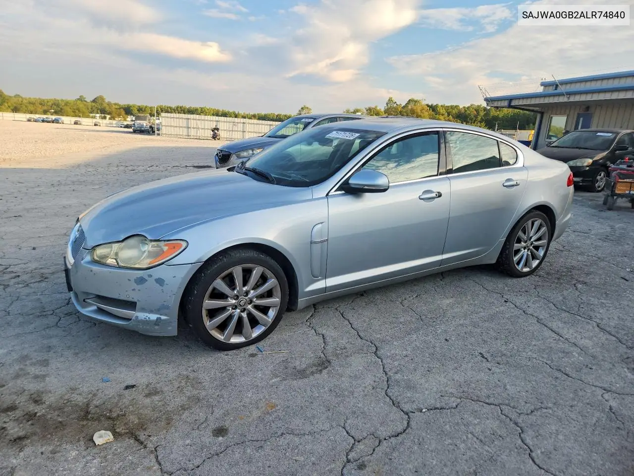 JAGUAR XF 2010, VIN SAJWA0GB2ALR74840