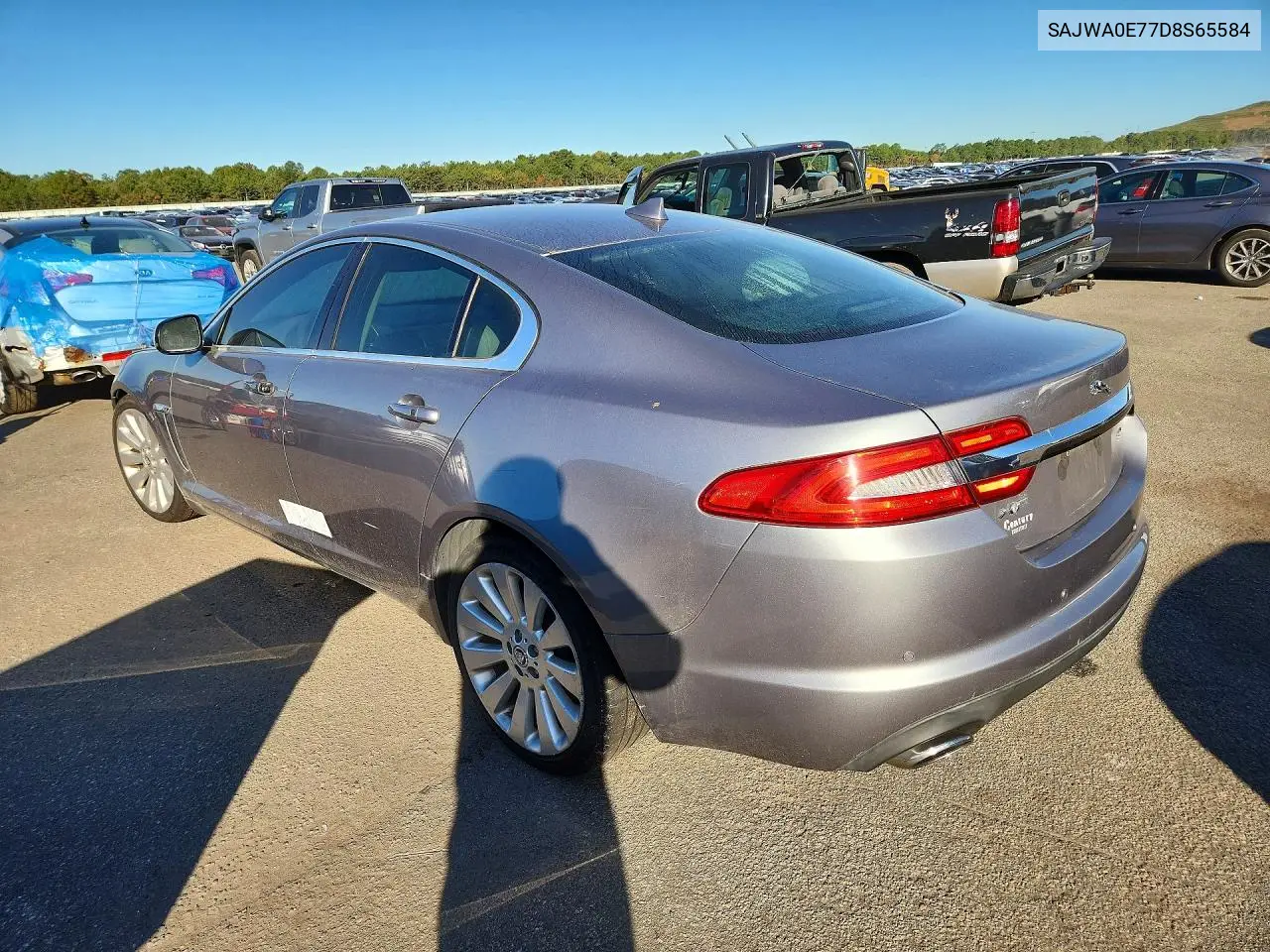 2013 JAGUAR XF VIN SAJWA0E77D8S65584 — фото 2