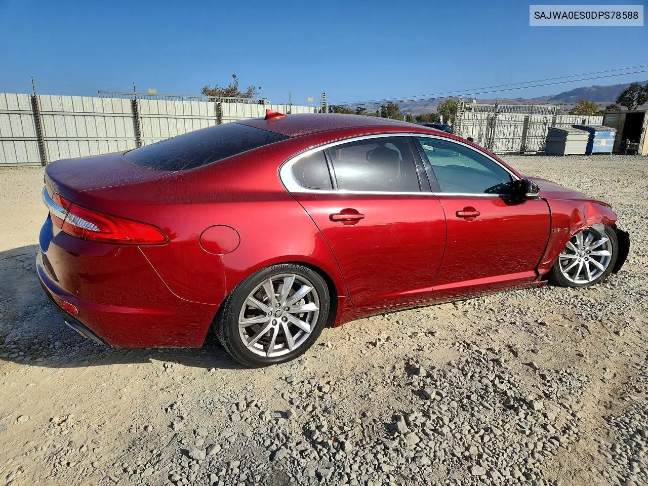 2013 JAGUAR XF VIN SAJWA0ES0DPS78588 — фото 3