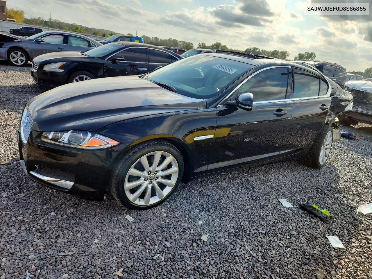 JAGUAR XF 2013, VIN SAJWJ0EF0D8S86865