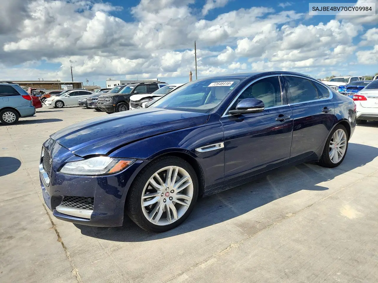 JAGUAR XF 2016, VIN SAJBE4BV7GCY09984