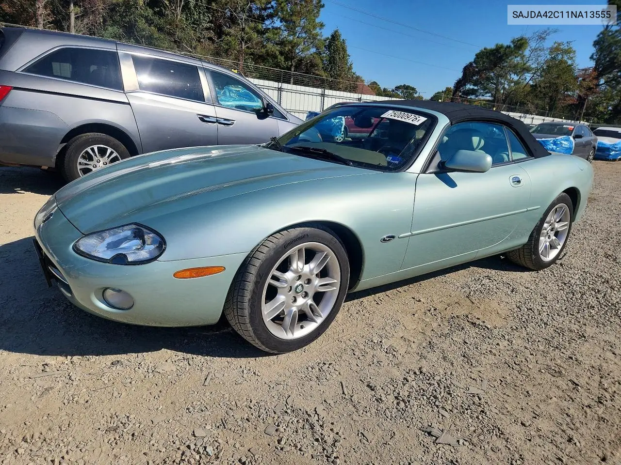JAGUAR XK 2001, VIN SAJDA42C11NA13555