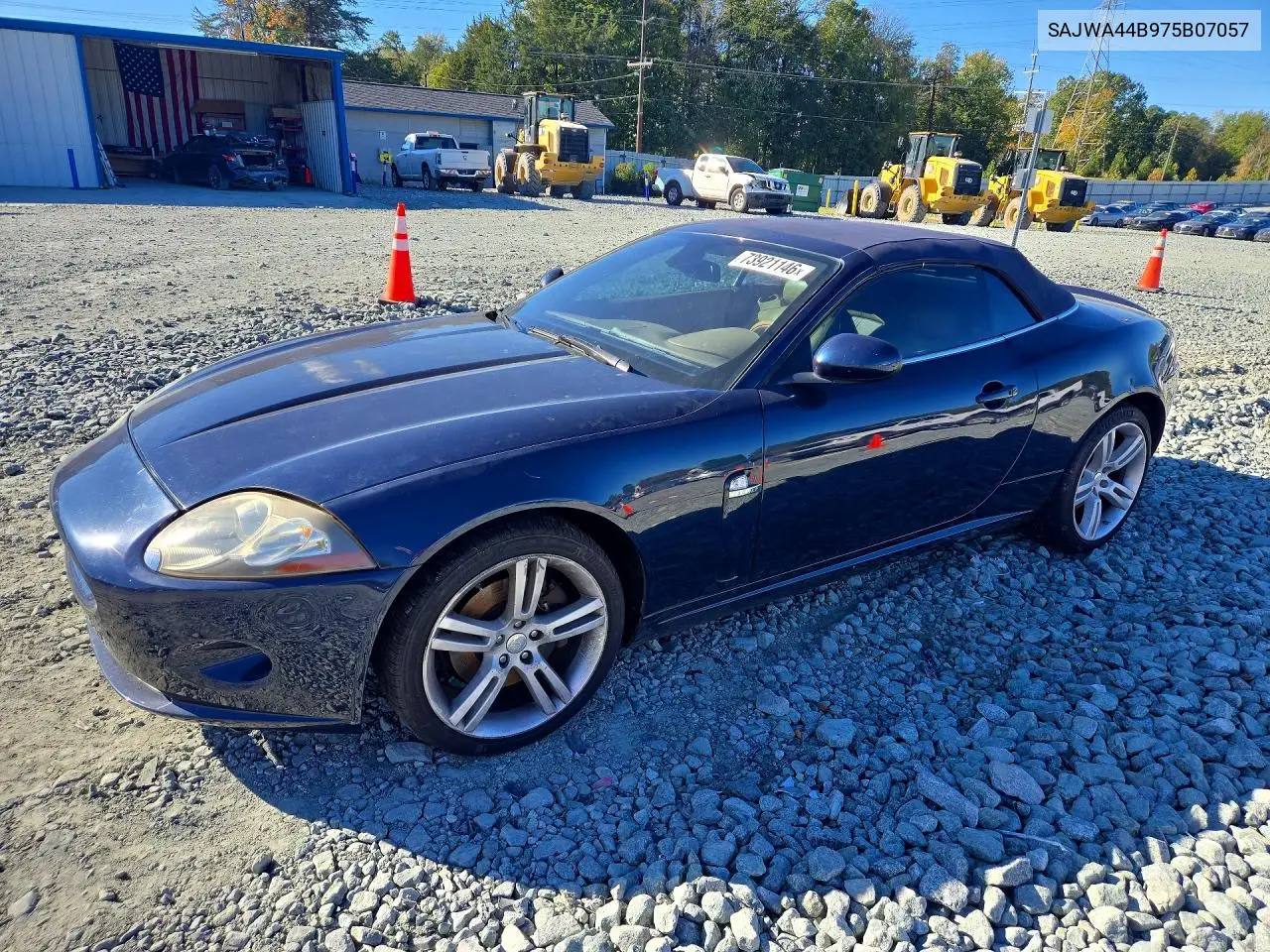 JAGUAR XK 2007, VIN SAJWA44B975B07057
