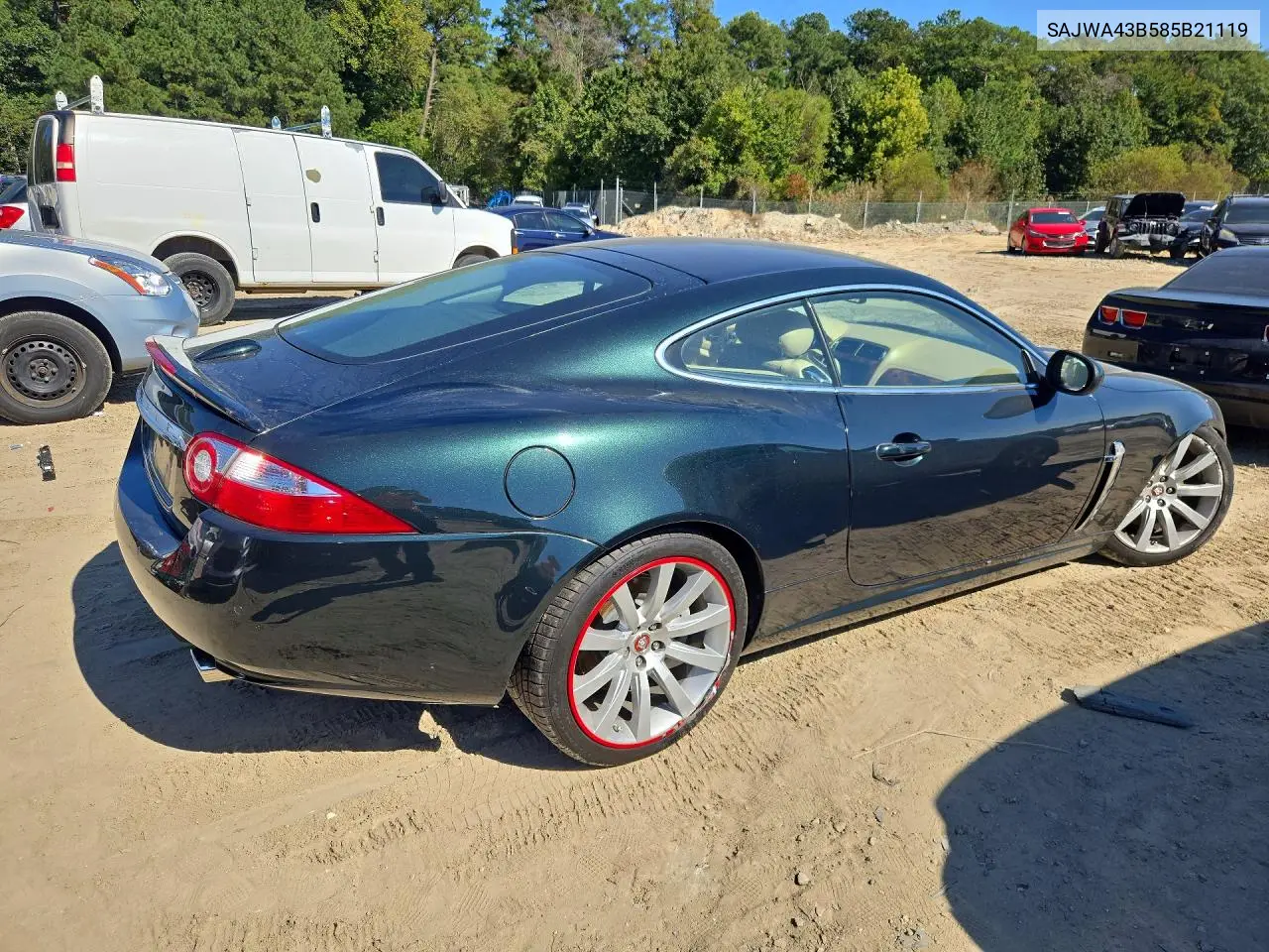 2008 JAGUAR XK VIN SAJWA43B585B21119 — фото 3