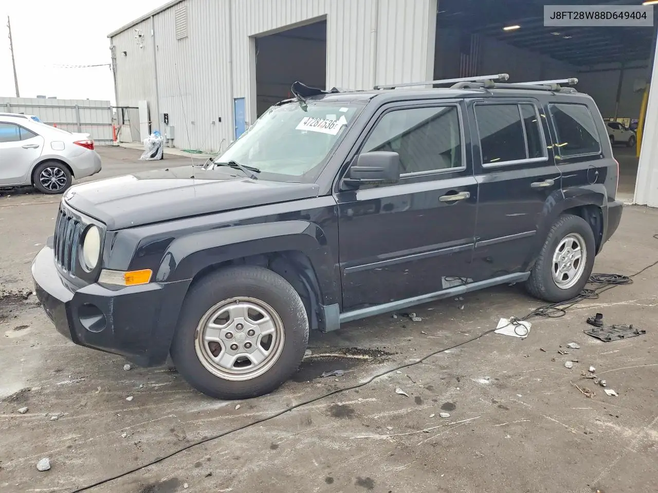 JEEP LIBERTY (PATRIOT) 2008, VIN 1J8FT28W88D649404