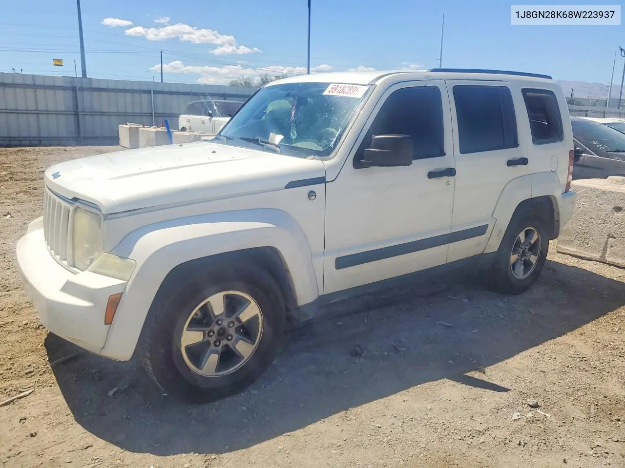 JEEP LIBERTY (NORTH AMERICA) 2008, VIN 1J8GN28K68W223937