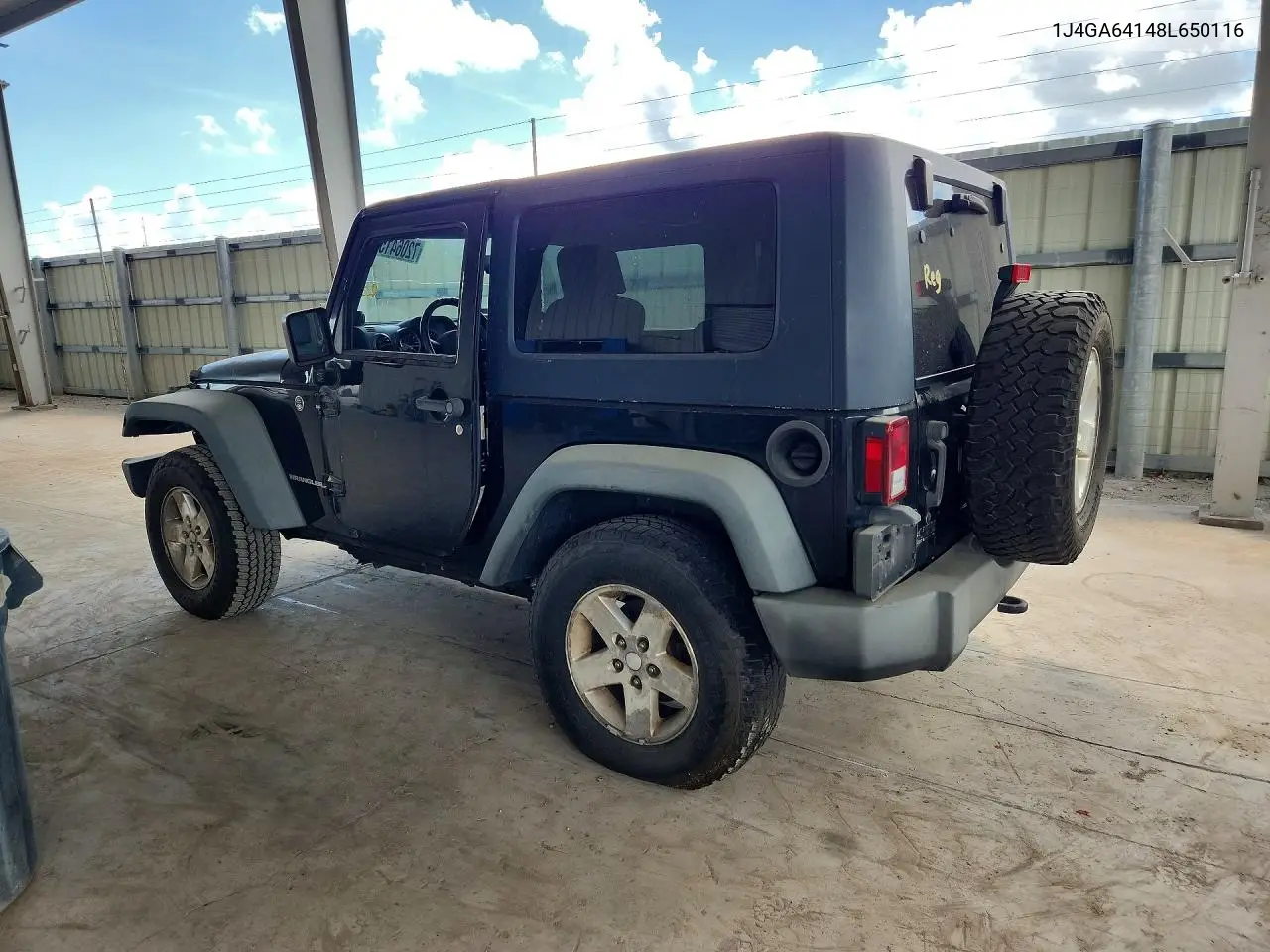 2008 JEEP WRANGLER VIN 1J4GA64148L650116 — фото 2