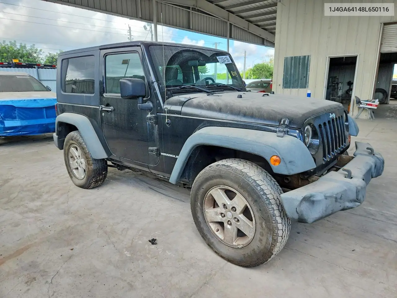 2008 JEEP WRANGLER VIN 1J4GA64148L650116 — фото 4