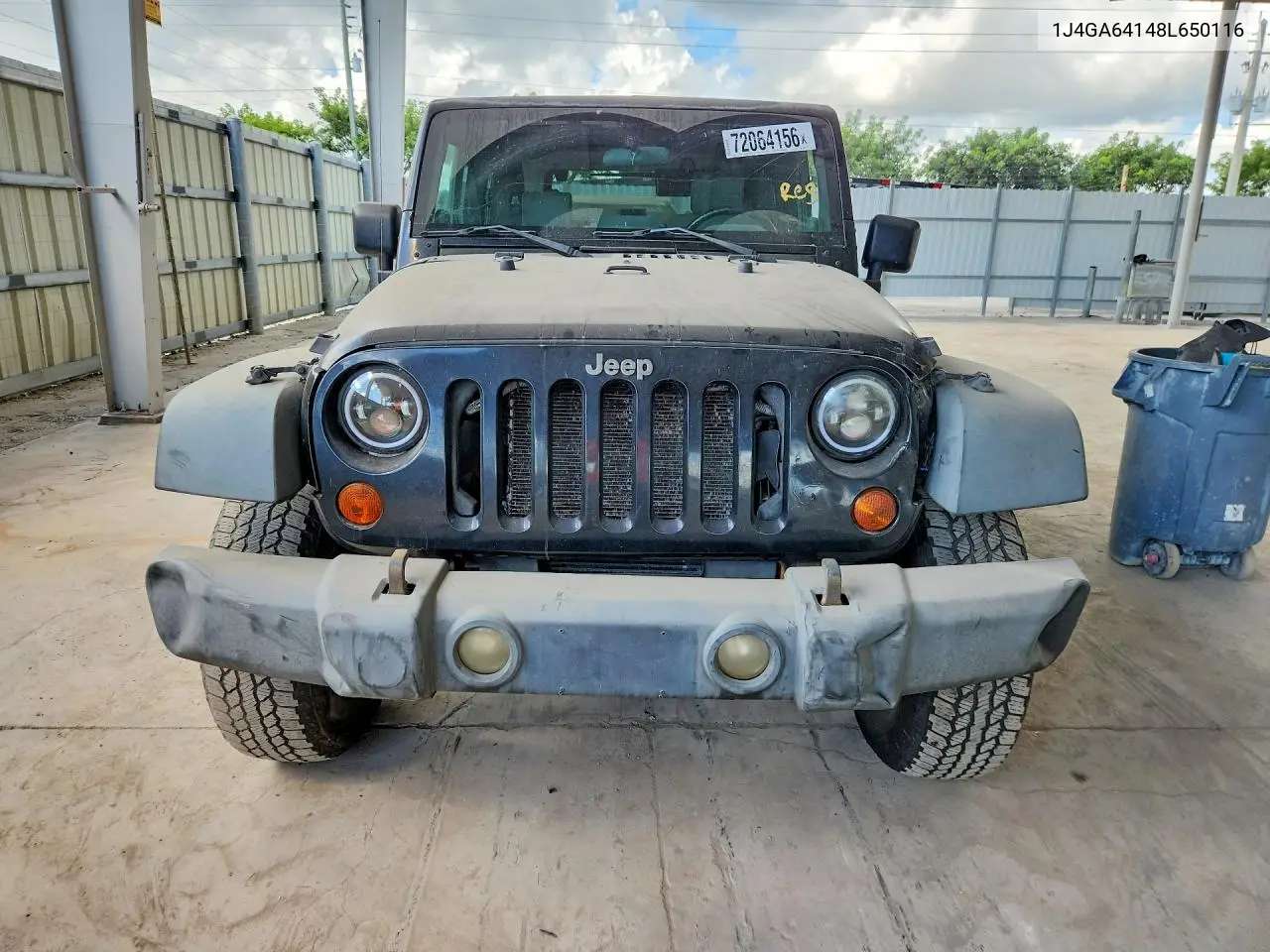 2008 JEEP WRANGLER VIN 1J4GA64148L650116 — фото 5