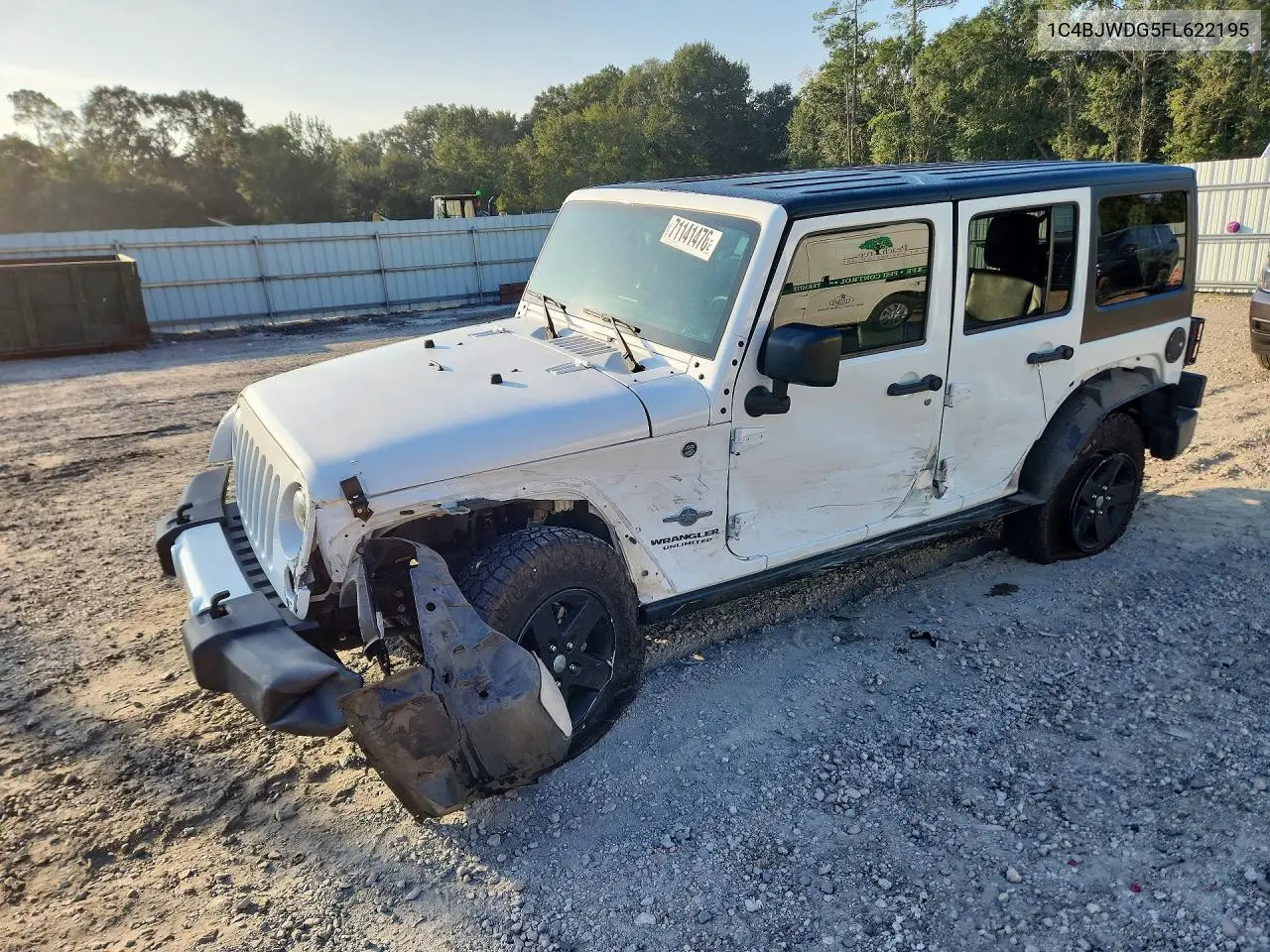 JEEP WRANGLER 2015, VIN 1C4BJWDG5FL622195