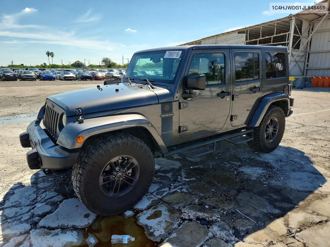 JEEP WRANGLER 2018, VIN 1C4HJWDG1JL848463