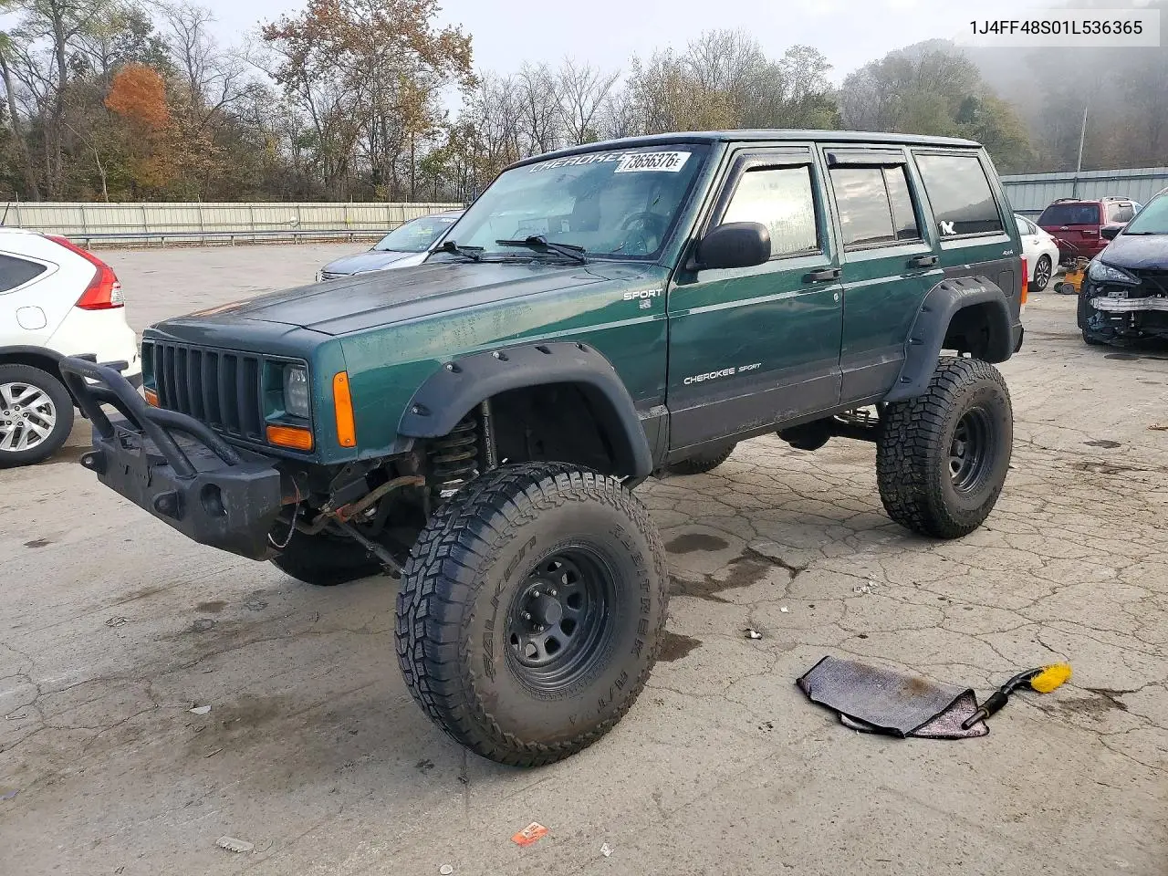 JEEP CHEROKEE 2001, VIN 1J4FF48S01L536365