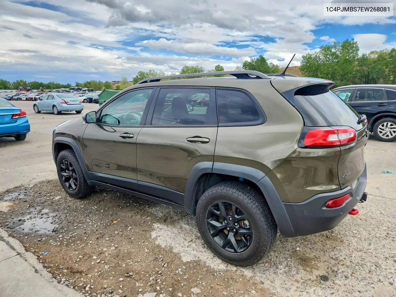 2014 JEEP CHEROKEE VIN 1C4PJMBS7EW268081 — фото 2