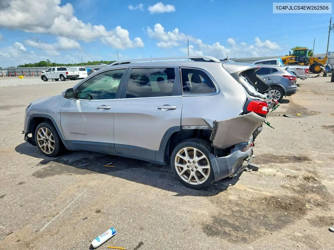 2014 JEEP CHEROKEE VIN 1C4PJLCS4EW262506 — фото 2