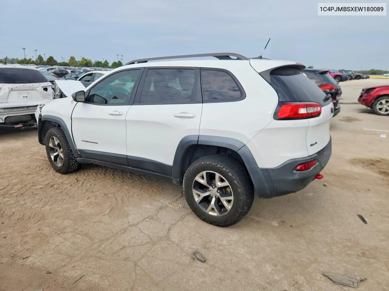 2014 JEEP CHEROKEE VIN 1C4PJMBSXEW180089 — фото 2