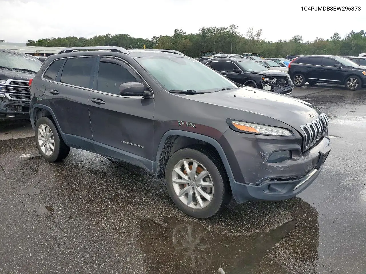 2014 JEEP CHEROKEE VIN 1C4PJMDB8EW296873 — фото 4