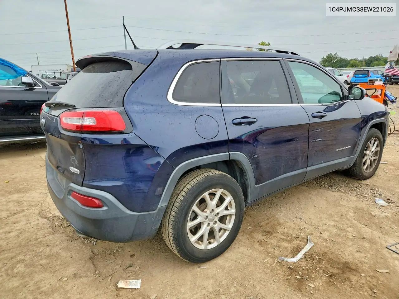 2014 JEEP CHEROKEE VIN 1C4PJMCS8EW221026 — фото 3