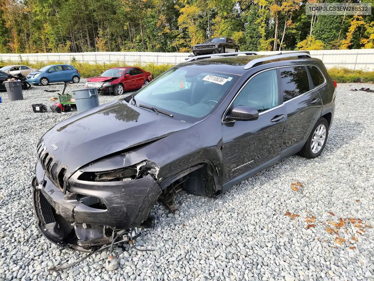 JEEP CHEROKEE 2014, VIN 1C4PJLCS3EW288532