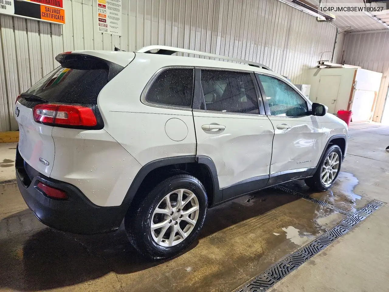 2014 JEEP CHEROKEE VIN 1C4PJMCB3EW180627 — фото 3