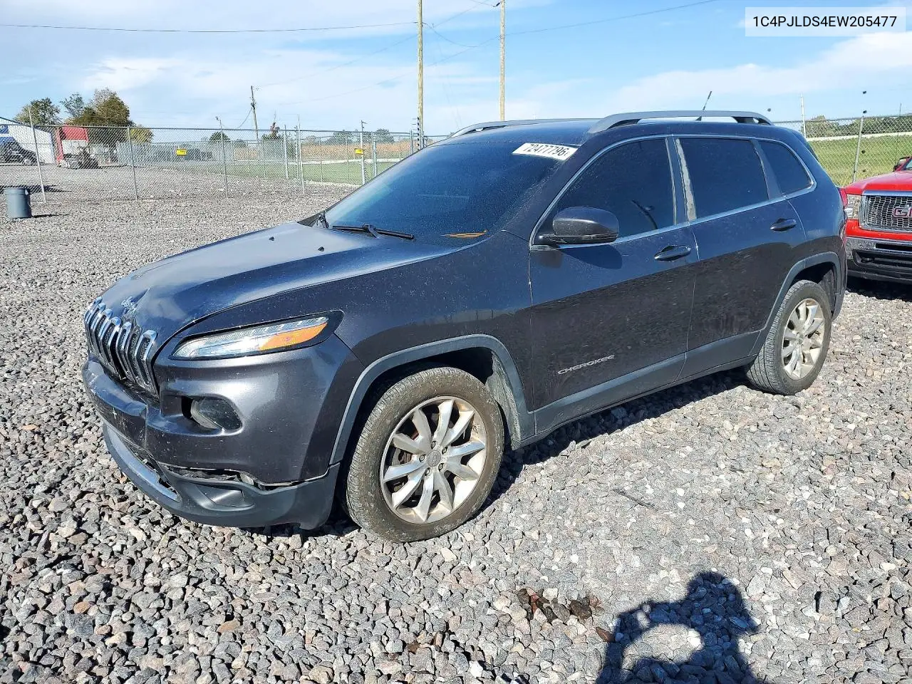 JEEP CHEROKEE 2014, VIN 1C4PJLDS4EW205477