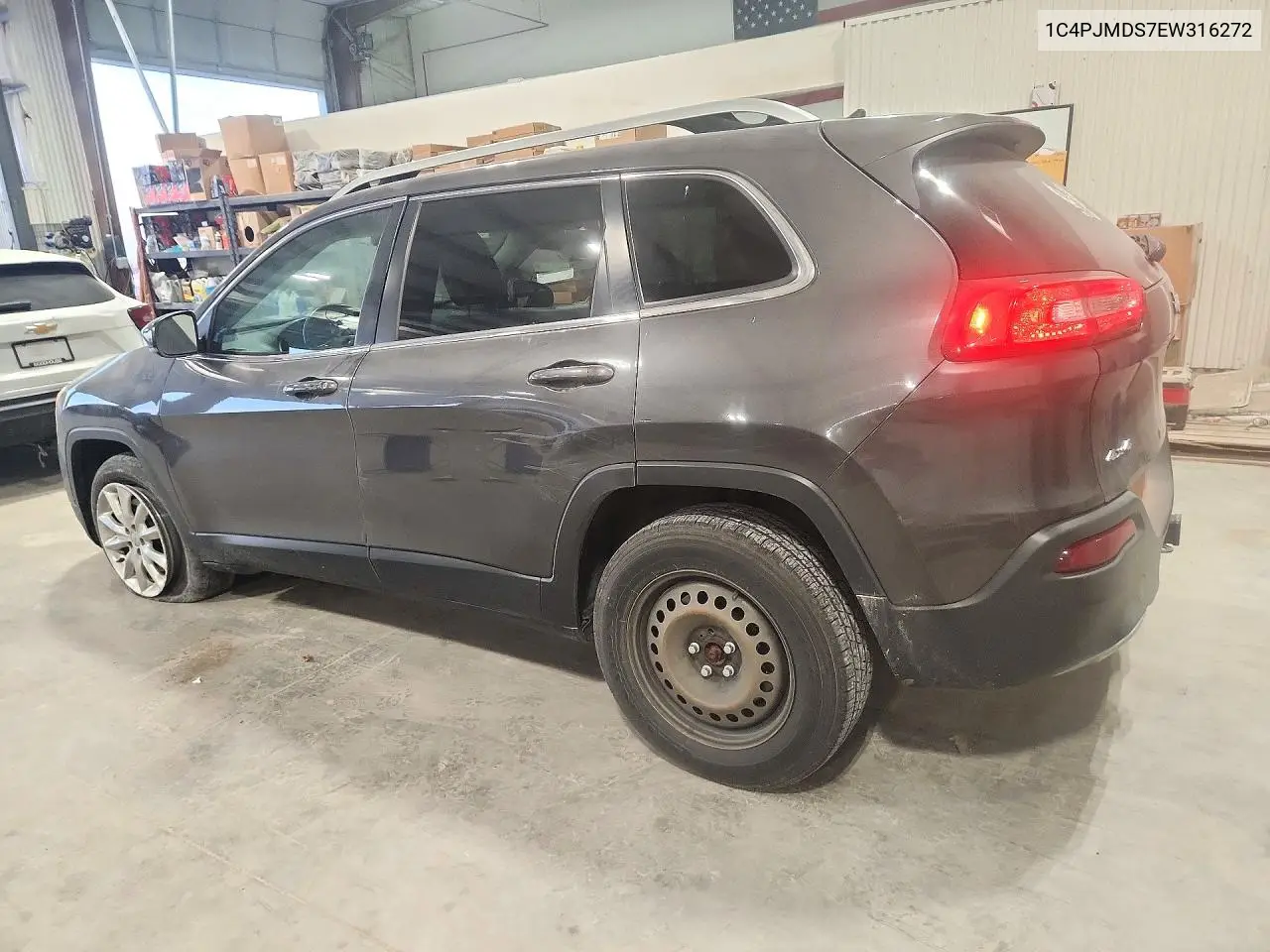 2014 JEEP CHEROKEE VIN 1C4PJMDS7EW316272 — фото 2