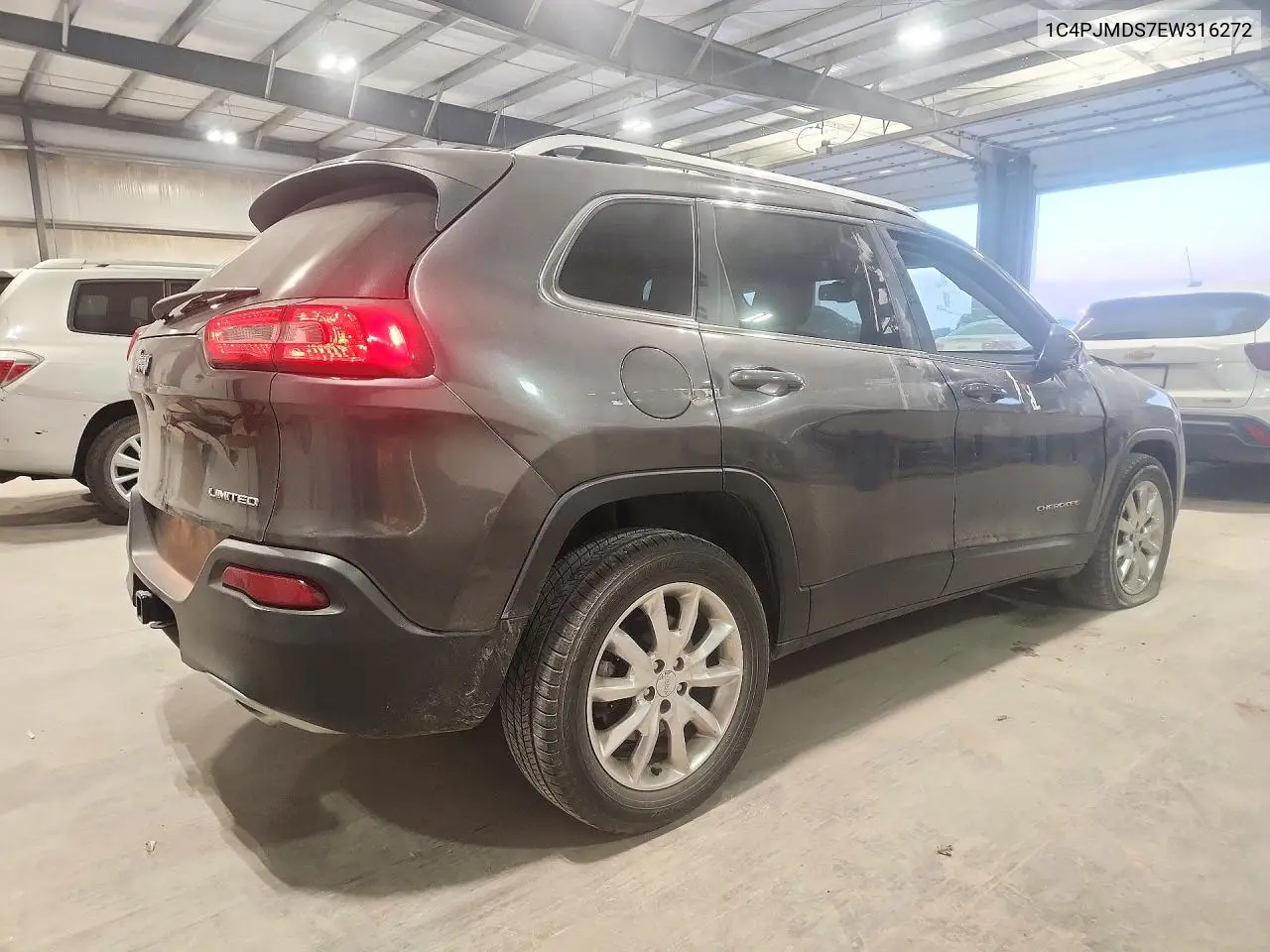 2014 JEEP CHEROKEE VIN 1C4PJMDS7EW316272 — фото 3