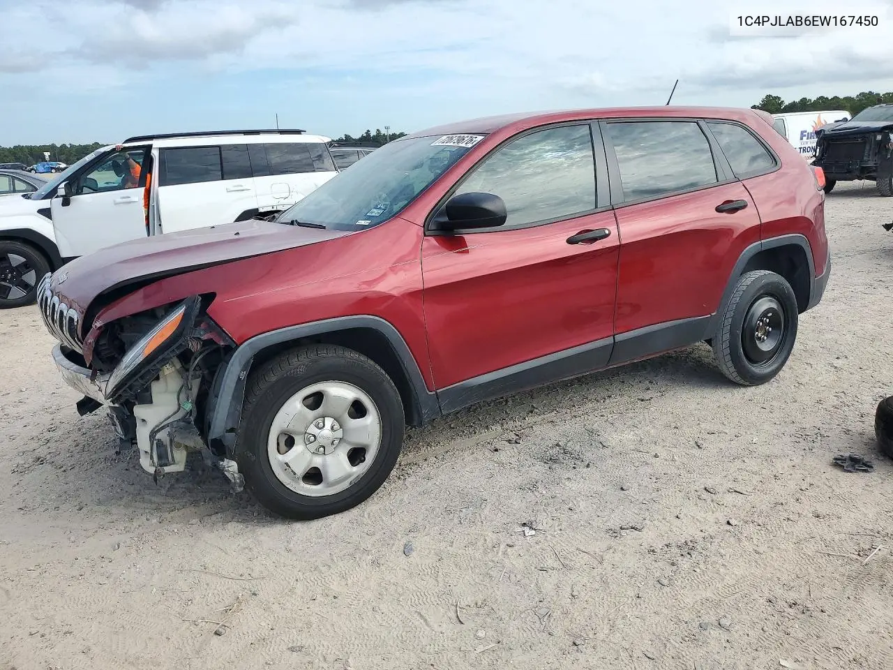 JEEP CHEROKEE 2014, VIN 1C4PJLAB6EW167450