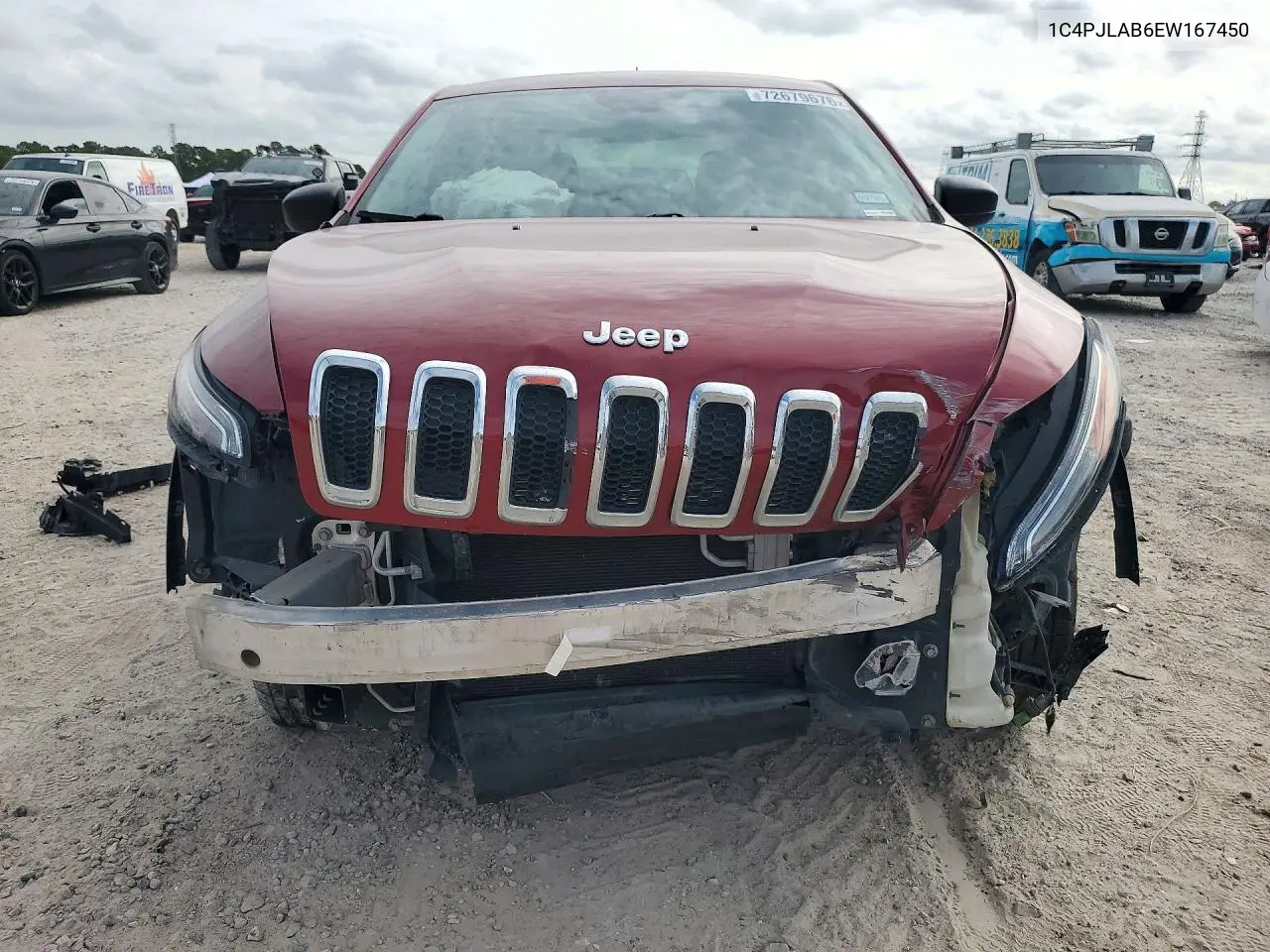 2014 JEEP CHEROKEE VIN 1C4PJLAB6EW167450 — фото 5