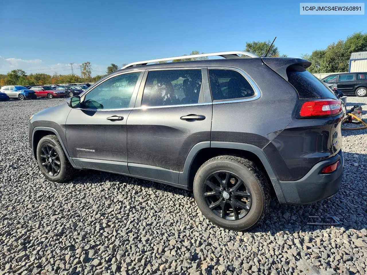 2014 JEEP CHEROKEE VIN 1C4PJMCS4EW260891 — фото 2
