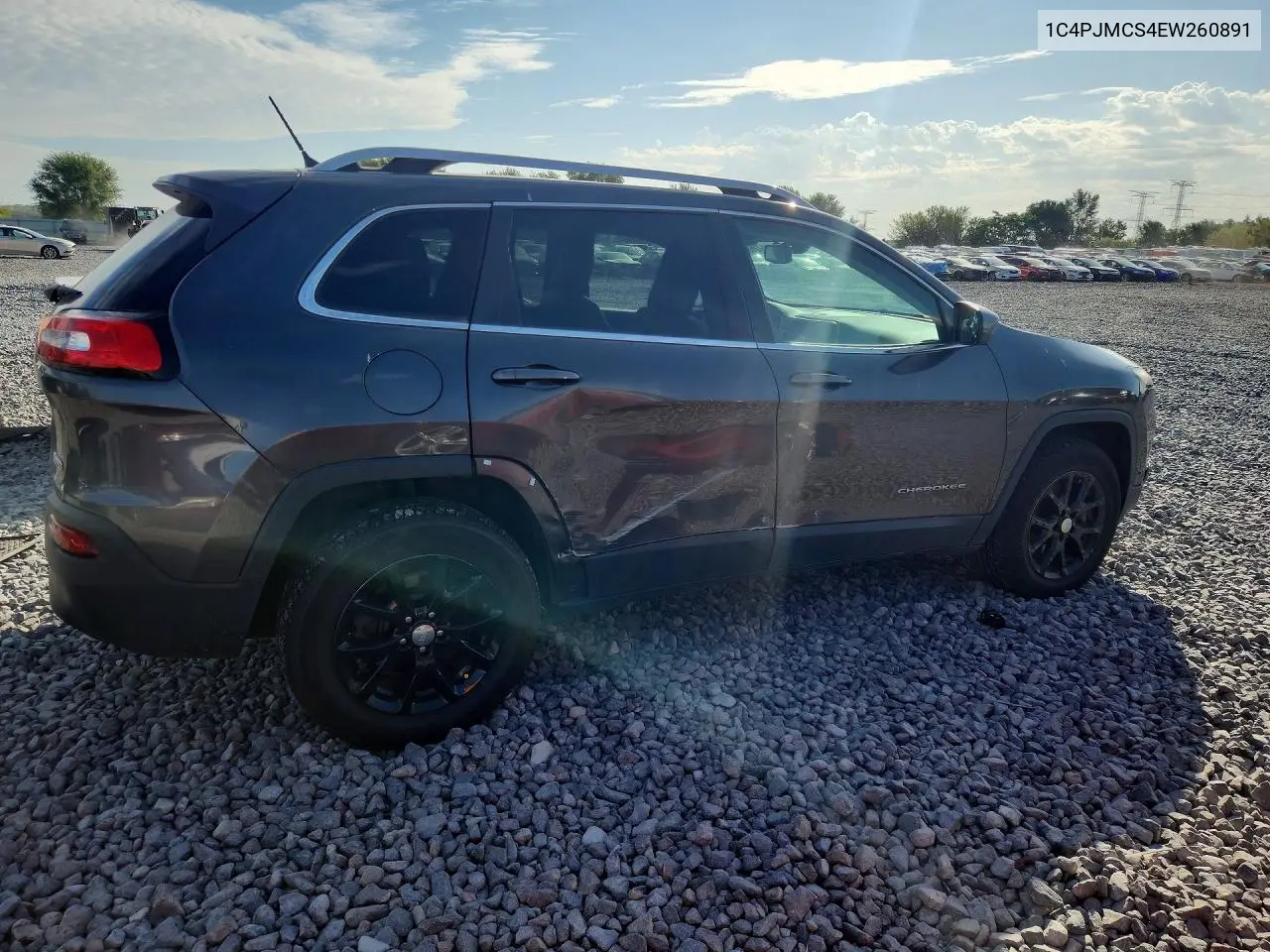 2014 JEEP CHEROKEE VIN 1C4PJMCS4EW260891 — фото 3