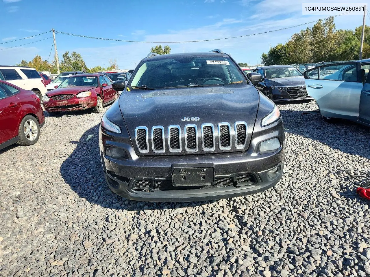 2014 JEEP CHEROKEE VIN 1C4PJMCS4EW260891 — фото 5