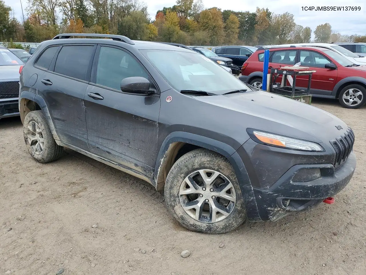 2014 JEEP CHEROKEE VIN 1C4PJMBS9EW137699 — фото 4