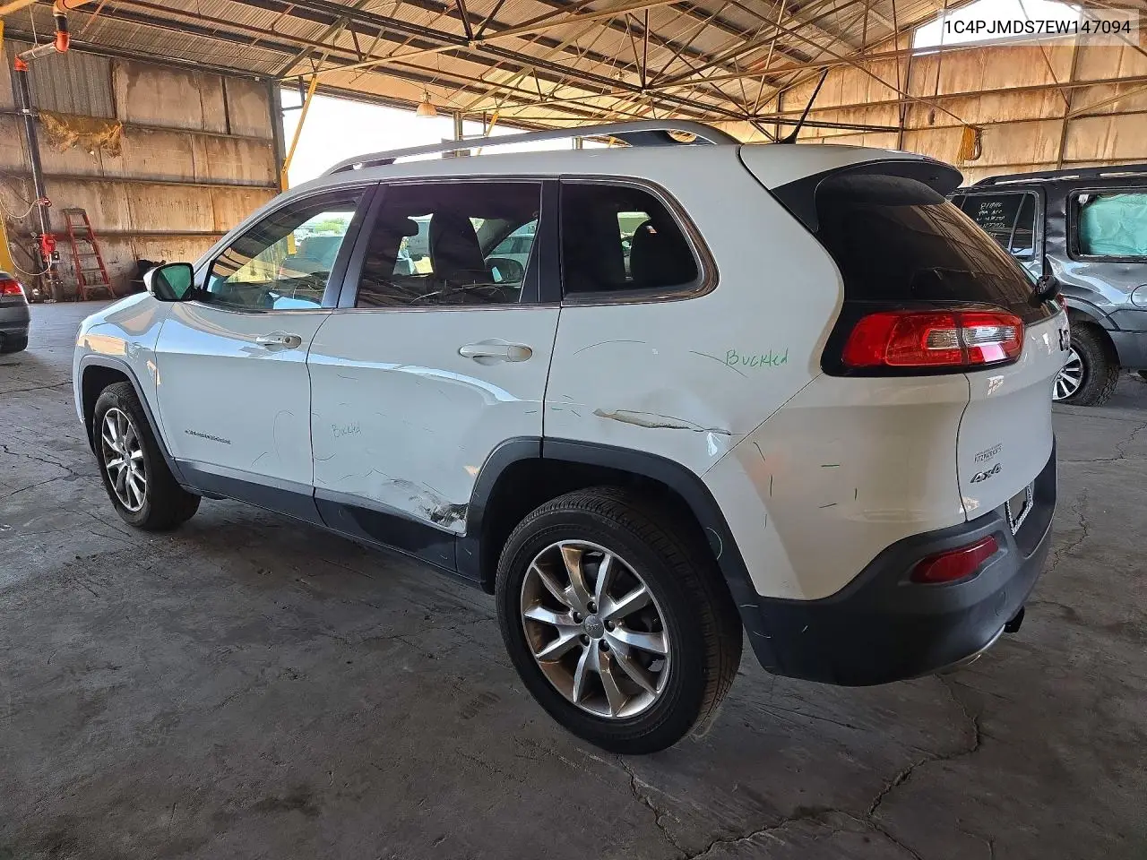 2014 JEEP CHEROKEE VIN 1C4PJMDS7EW147094 — фото 2