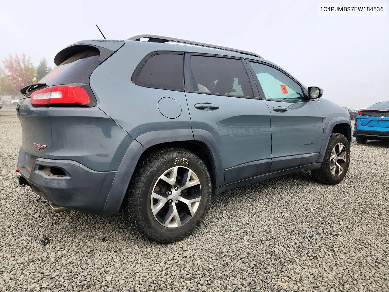 2014 JEEP CHEROKEE VIN 1C4PJMBS7EW184536 — фото 3