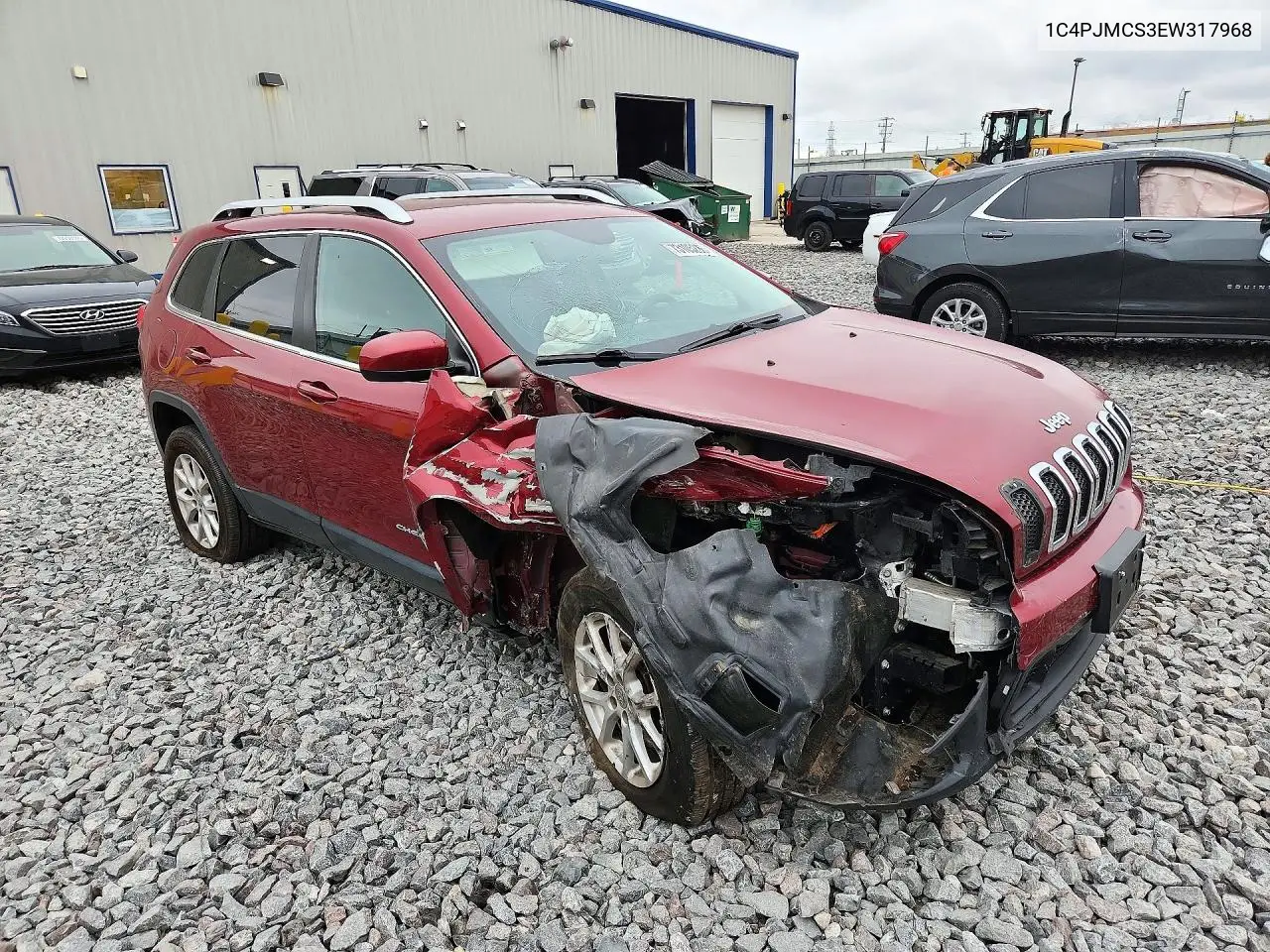 2014 JEEP CHEROKEE VIN 1C4PJMCS3EW317968 — фото 4
